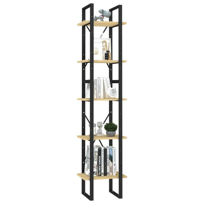 vidaXL 5-Tier Book Cabinet 40x30x175 cm Pinewood - Brown