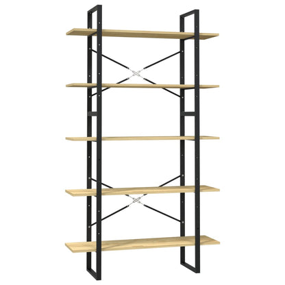 vidaXL 5-Tier Book Cabinet 100x30x175 cm Pinewood - Brown