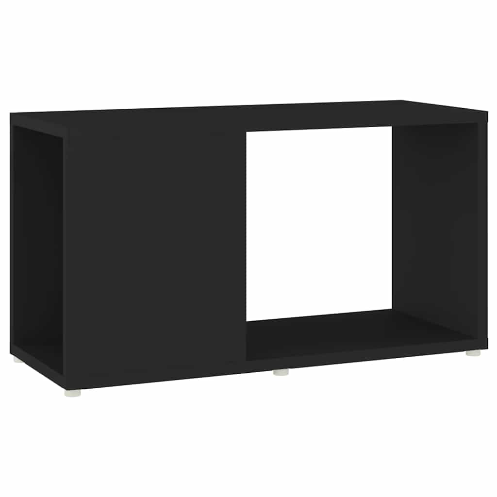 vidaXL TV Cabinet Black 60x24x32cm Engineered Wood - 60 x 24 x 32 cm