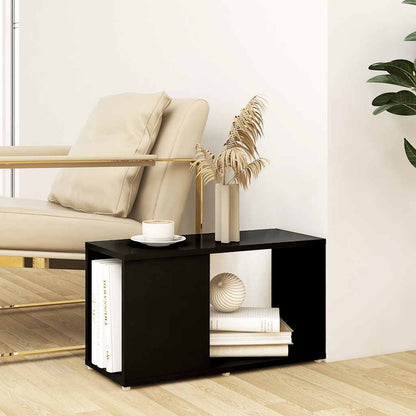 vidaXL TV Cabinet Black 60x24x32cm Engineered Wood - 60 x 24 x 32 cm