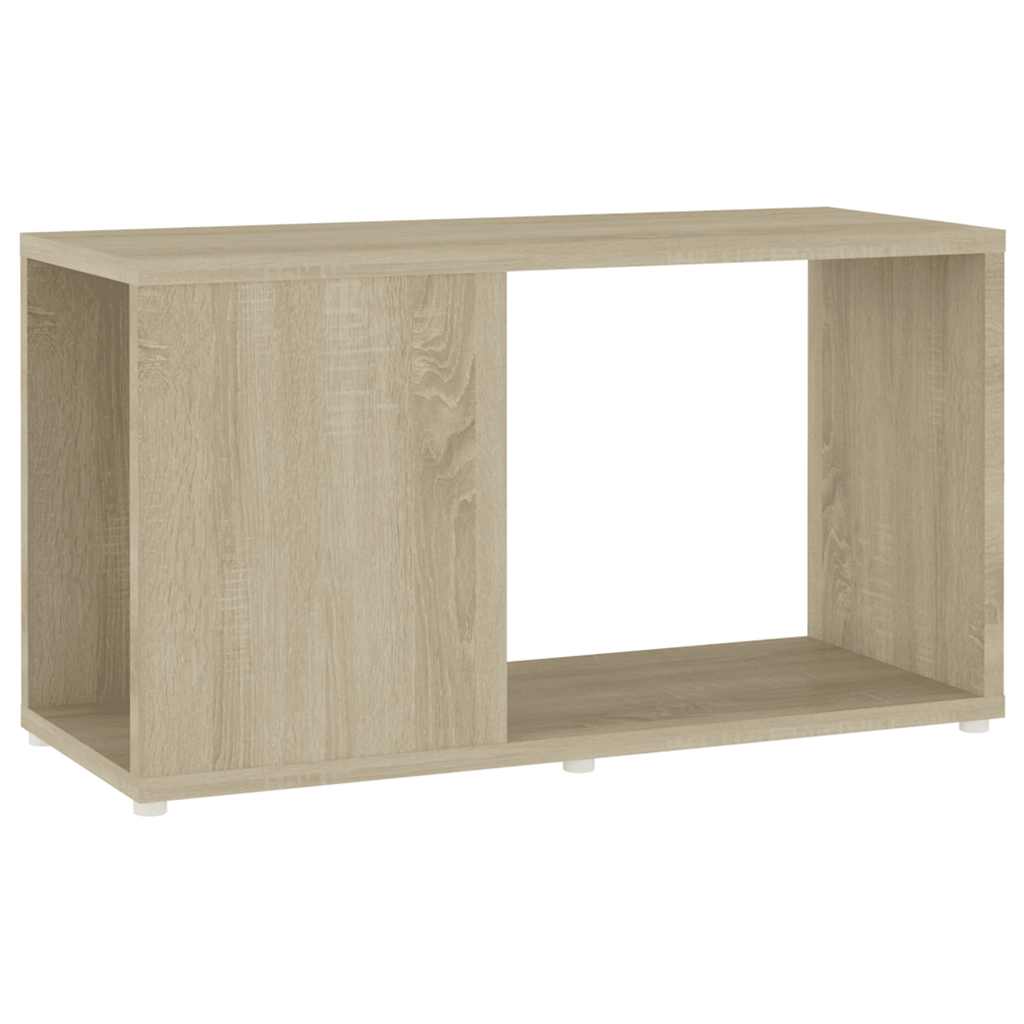 vidaXL TV Cabinet Sonoma Oak 60x24x32cm Engineered Wood - Brown - 60 x 24 x 32 cm