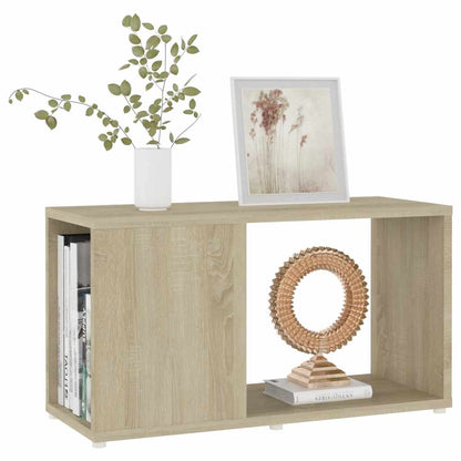 vidaXL TV Cabinet Sonoma Oak 60x24x32cm Engineered Wood - Brown - 60 x 24 x 32 cm