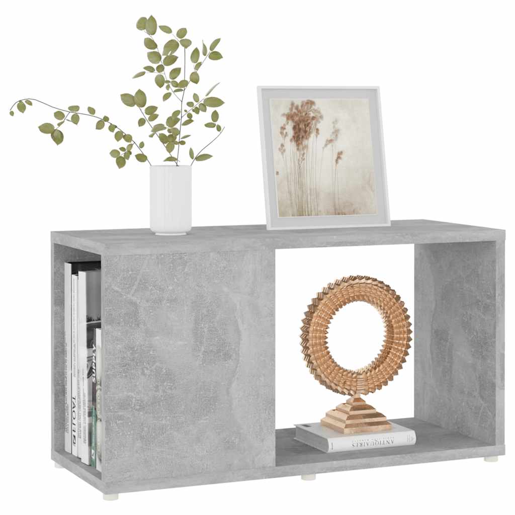 vidaXL TV Cabinet Concrete Grey 60x24x32cm Engineered Wood - 60 x 24 x 32 cm