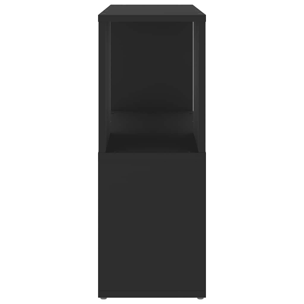 vidaXL Book Cabinet Black 60x24x63 cm Engineered Wood