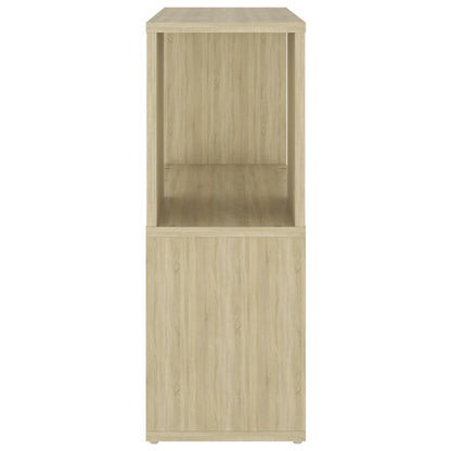vidaXL Book Cabinet Sonoma Oak 60x24x63 cm Engineered Wood - Brown