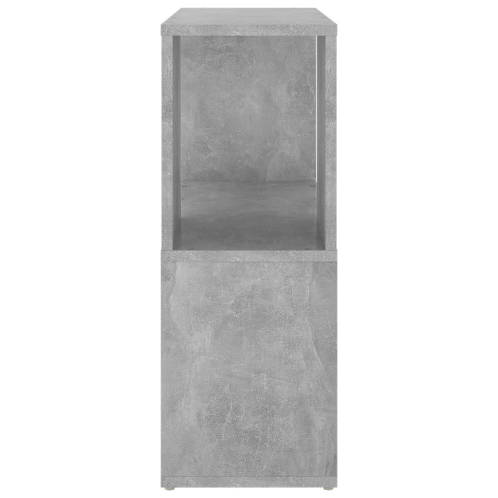 vidaXL Book Cabinet Concrete Grey 60x24x63 cm Engineered Wood