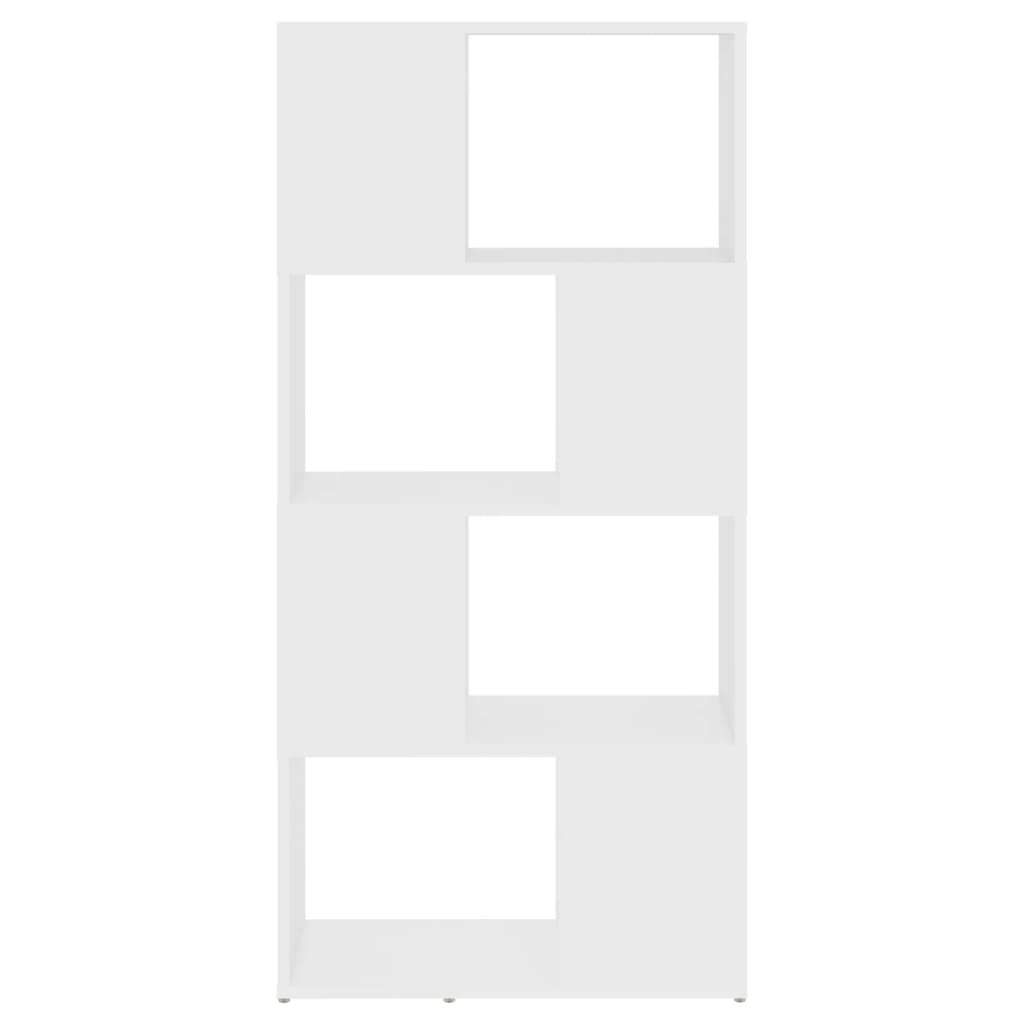 vidaXL Book Cabinet Room Divider White 60x24x124.5 cm Engineered Wood