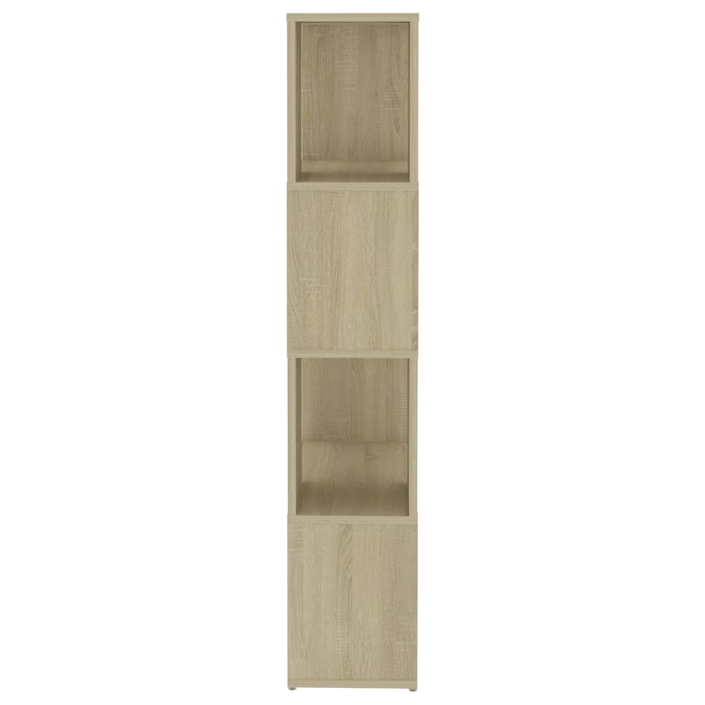 vidaXL Book Cabinet Room Divider Sonoma Oak 60x24x124.5 cm Engineered Wood - Brown
