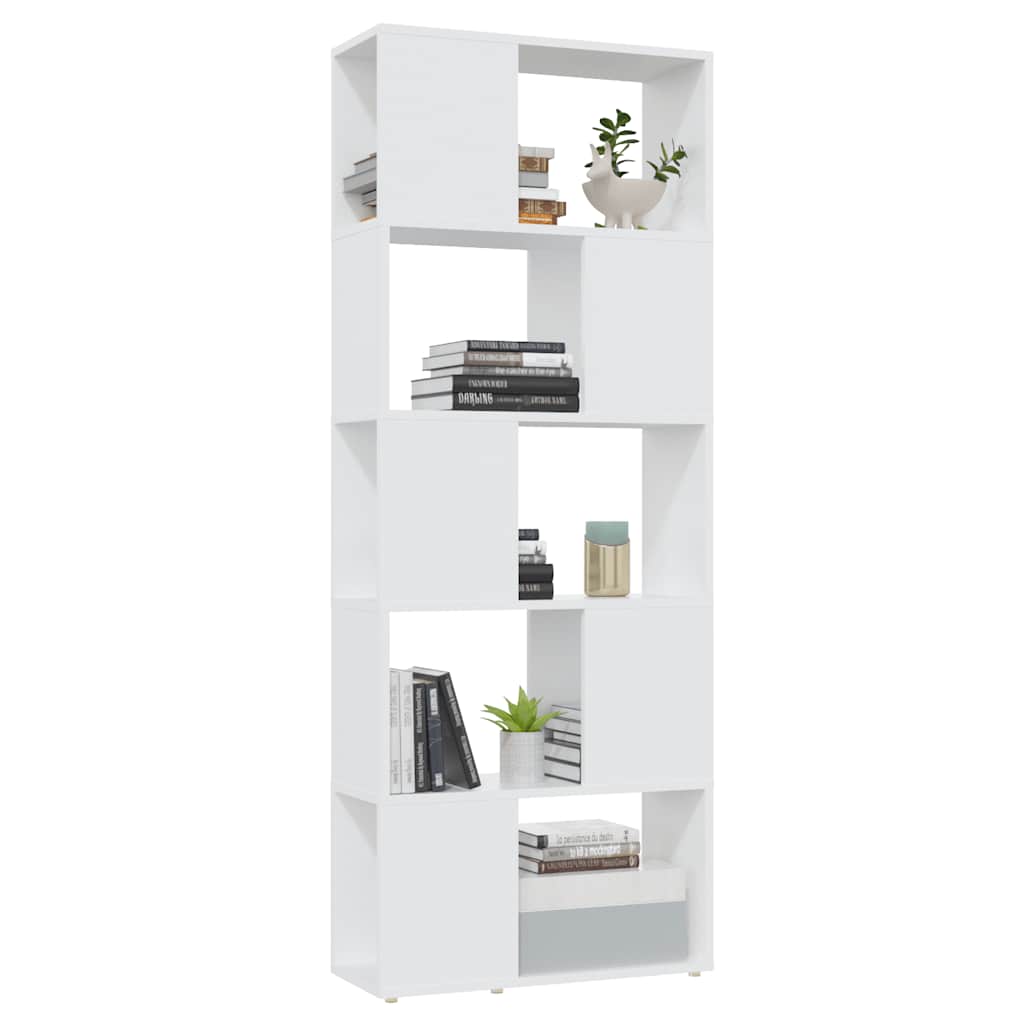 vidaXL Book Cabinet Room Divider White 60x24x155 cm Engineered Wood