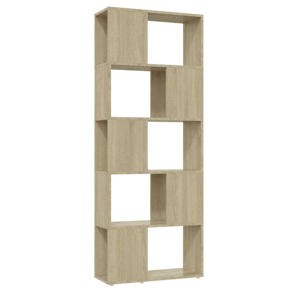 vidaXL Book Cabinet Room Divider Sonoma Oak 60x24x155 cm - Brown