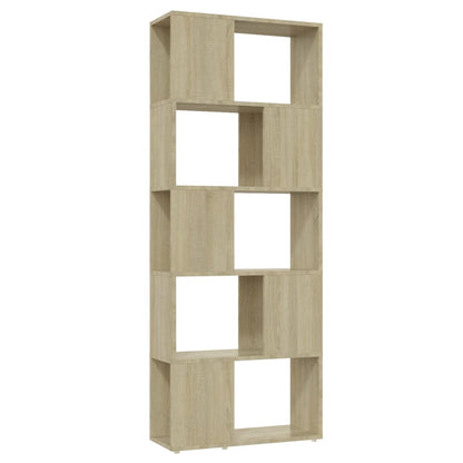 vidaXL Book Cabinet Room Divider Sonoma Oak 60x24x155 cm - Brown