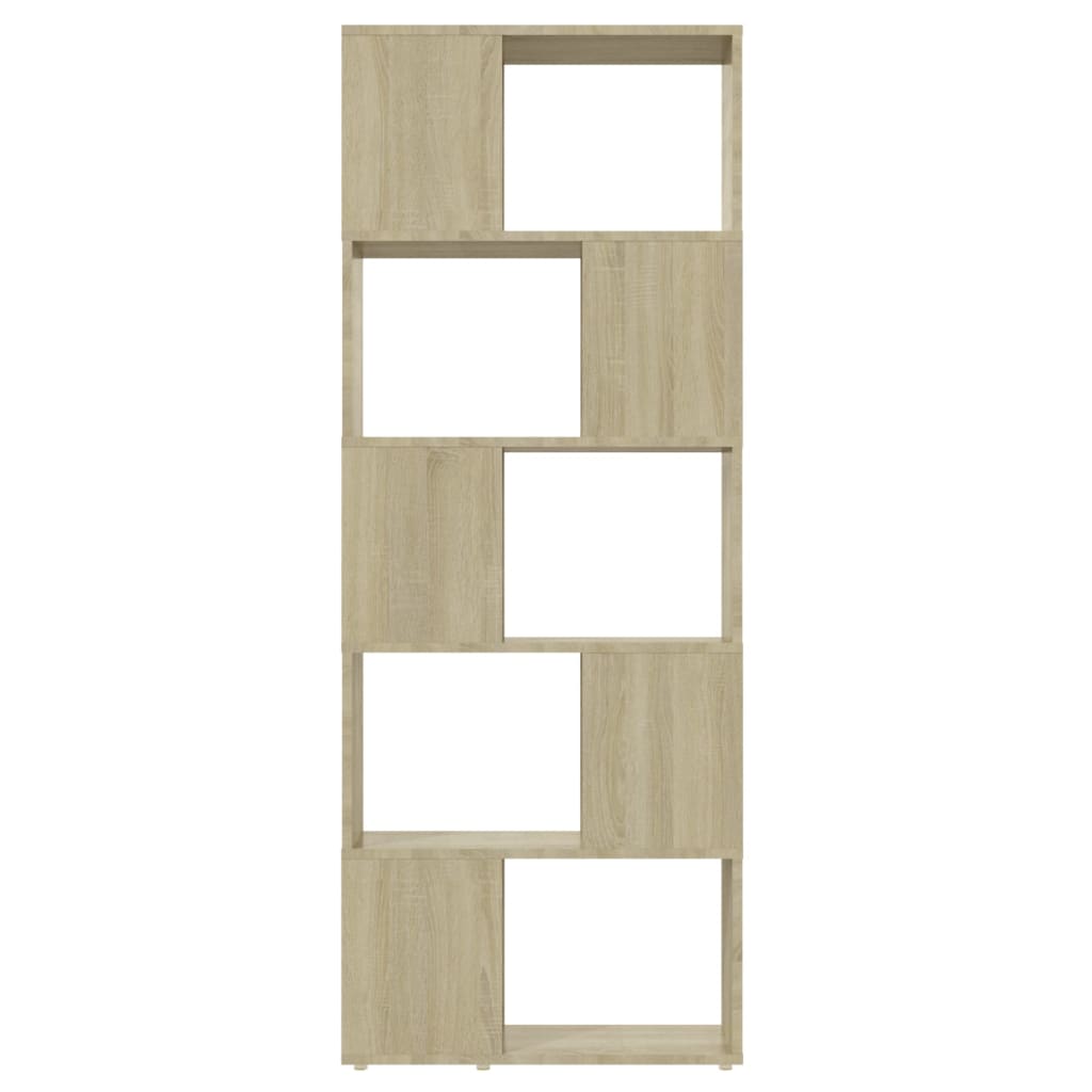 vidaXL Book Cabinet Room Divider Sonoma Oak 60x24x155 cm - Brown