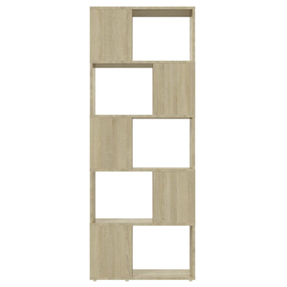 vidaXL Book Cabinet Room Divider Sonoma Oak 60x24x155 cm - Brown