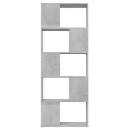 vidaXL Book Cabinet Room Divider Concrete Grey 60x24x155 cm