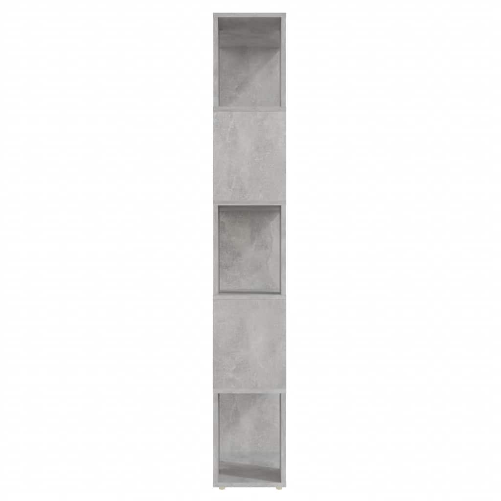 vidaXL Book Cabinet Room Divider Concrete Grey 60x24x155 cm