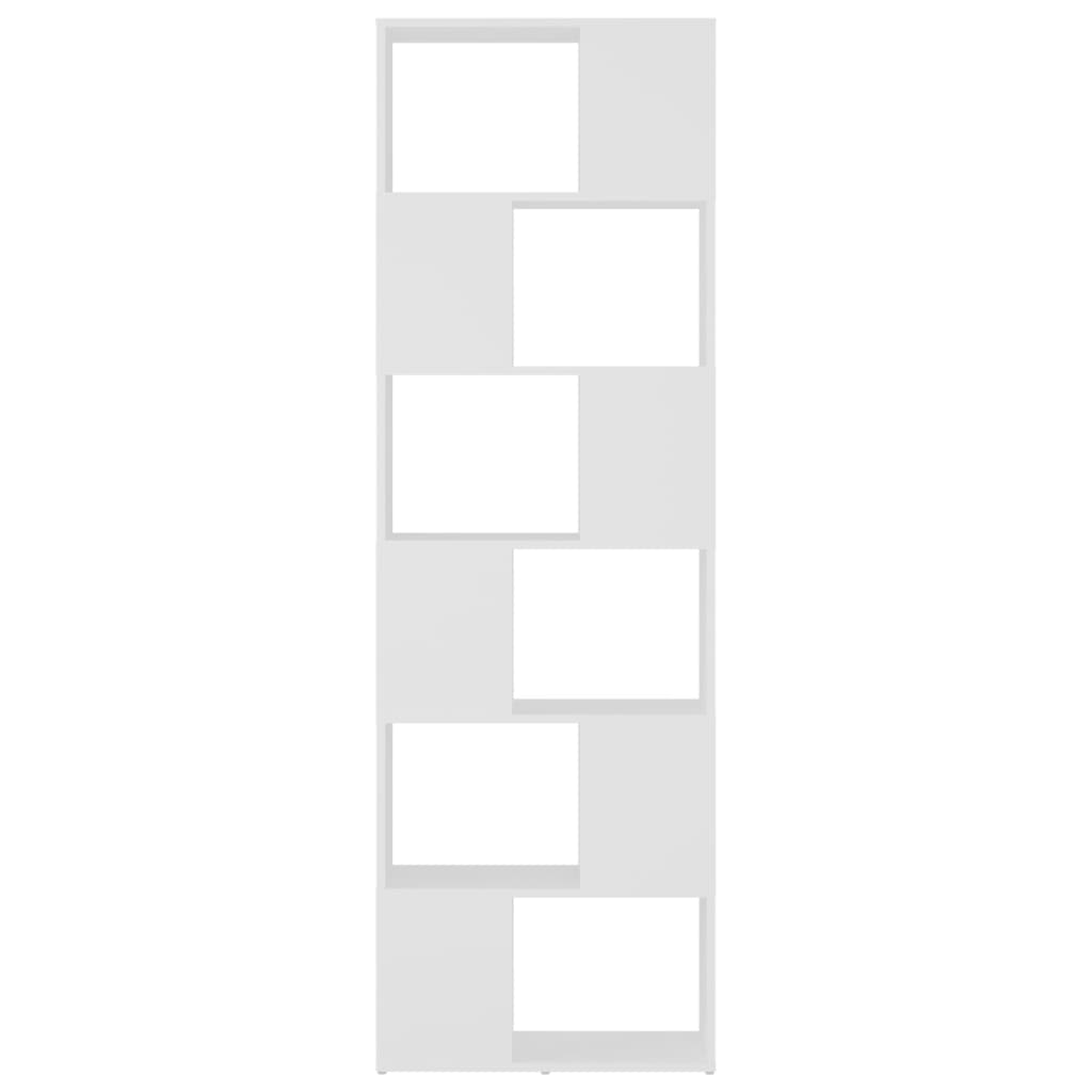 vidaXL Book Cabinet Room Divider White 60x24x186 cm