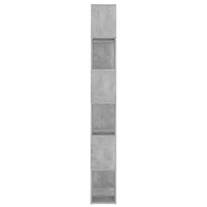 vidaXL Book Cabinet Room Divider Concrete Grey 60x24x186 cm Engineered Wood