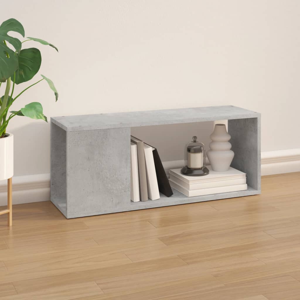 vidaXL TV Cabinet Concrete Grey 80x24x32 cm Engineered Wood