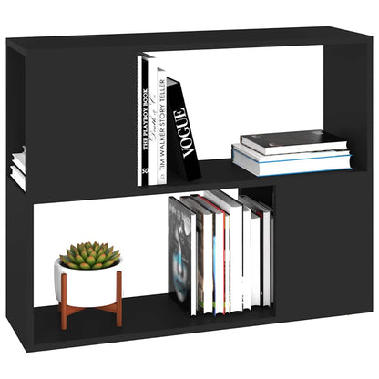 vidaXL TV Cabinet Black 80x24x63 cm Engineered Wood