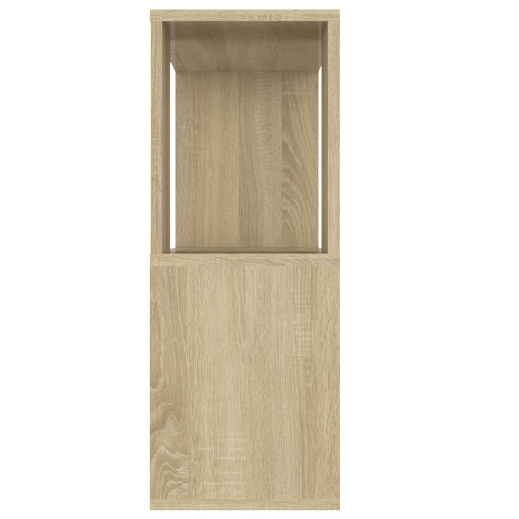 vidaXL TV Cabinet Sonoma Oak 80x24x63 cm Engineered Wood - Brown
