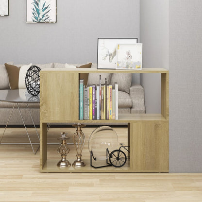 vidaXL TV Cabinet Sonoma Oak 80x24x63 cm Engineered Wood - Brown