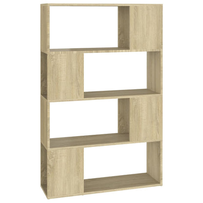 vidaXL Book Cabinet Room Divider Sonoma Oak 80x24x124.5 cm Engineered Wood - Brown