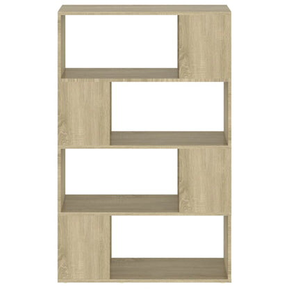 vidaXL Book Cabinet Room Divider Sonoma Oak 80x24x124.5 cm Engineered Wood - Brown
