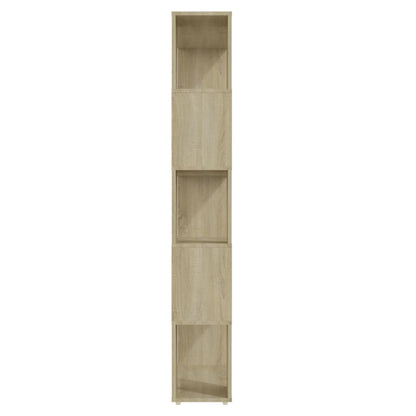 vidaXL Book Cabinet Room Divider Sonoma Oak 80x24x155 cm Engineered Wood - Brown