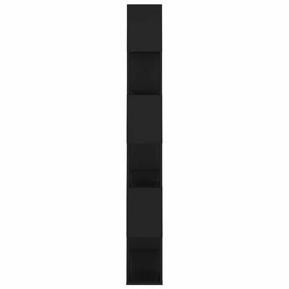 vidaXL Book Cabinet Room Divider Black 80x24x186 cm Engineered Wood