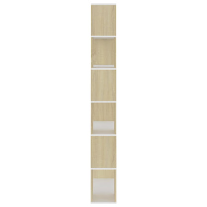 vidaXL Book Cabinet Room Divider Sonoma Oak 80x24x186 cm Engineered Wood - Brown