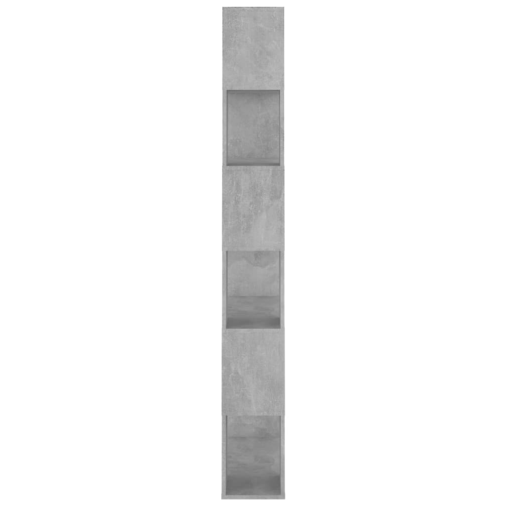 vidaXL Book Cabinet Room Divider Concrete Grey 80x24x186 cm Engineered Wood