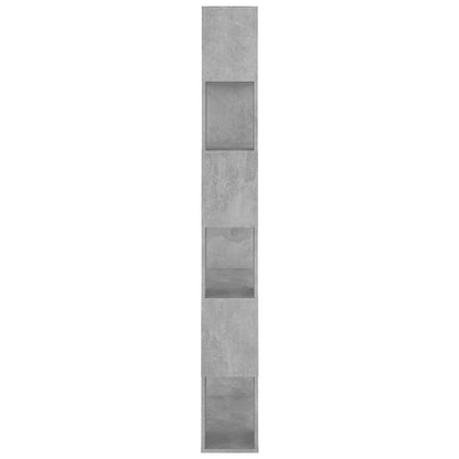 vidaXL Book Cabinet Room Divider Concrete Grey 80x24x186 cm Engineered Wood