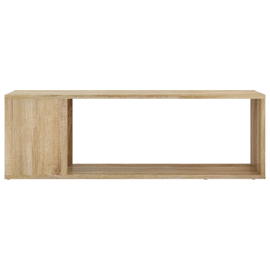 vidaXL TV Cabinet Sonoma Oak 100x24x32 cm Engineered Wood - Brown