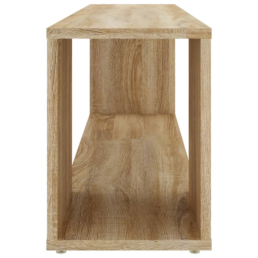 vidaXL TV Cabinet Sonoma Oak 100x24x32 cm Engineered Wood - Brown