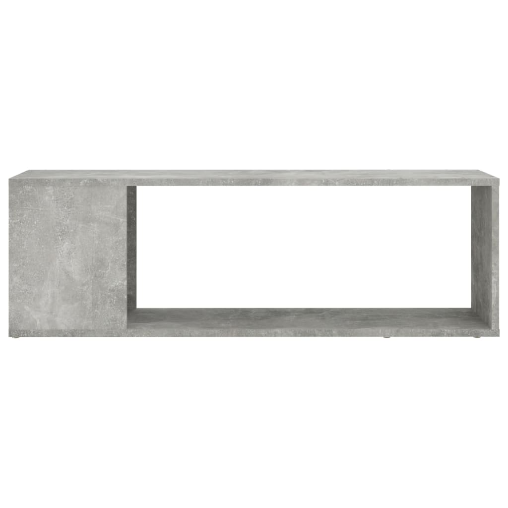 vidaXL TV Cabinet Concrete Grey 100x24x32 cm Engineered Wood