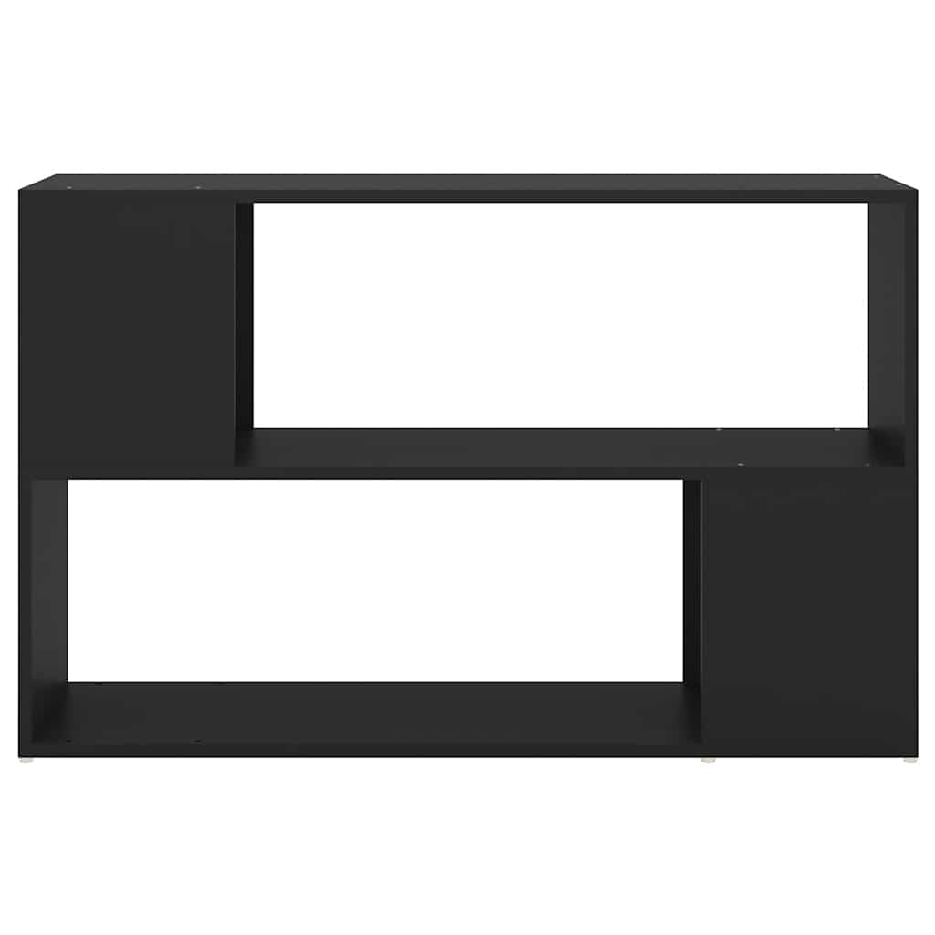 vidaXL Book Cabinet | Black | Engineered Wood | Book Cabinet | Rectangular - 100 x 24 x 63 cm
