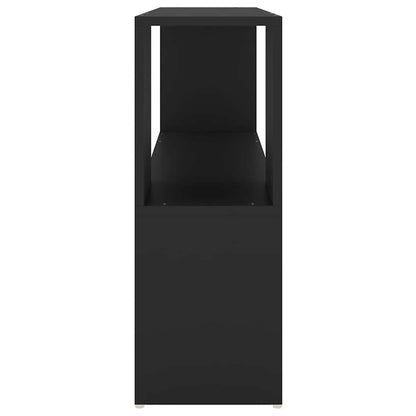 vidaXL Book Cabinet | Black | Engineered Wood | Book Cabinet | Rectangular - 100 x 24 x 63 cm