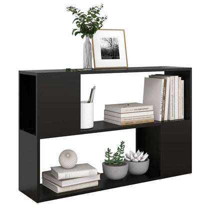vidaXL Book Cabinet | Black | Engineered Wood | Book Cabinet | Rectangular - 100 x 24 x 63 cm