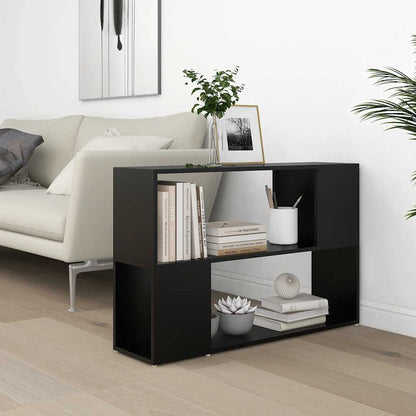 vidaXL Book Cabinet | Black | Engineered Wood | Book Cabinet | Rectangular - 100 x 24 x 63 cm
