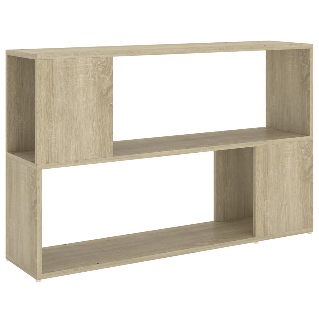 vidaXL Book Cabinet Sonoma Oak 100x24x63 cm Engineered Wood - Brown