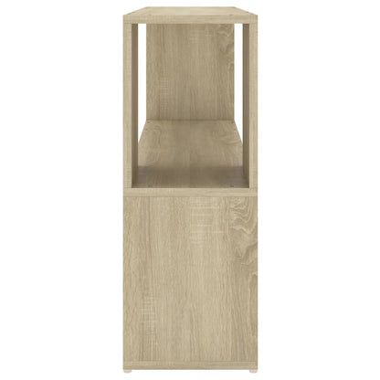 vidaXL Book Cabinet Sonoma Oak 100x24x63 cm Engineered Wood - Brown