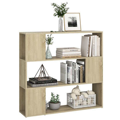 vidaXL Book Cabinet Room Divider Sonoma Oak 100x24x94 cm - Brown