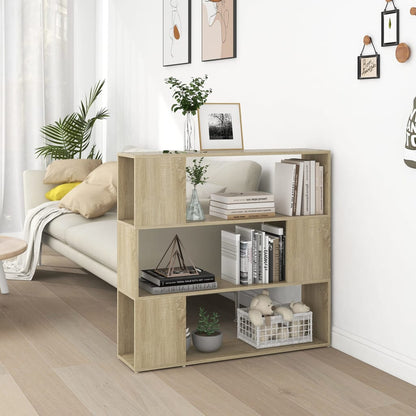 vidaXL Book Cabinet Room Divider Sonoma Oak 100x24x94 cm - Brown