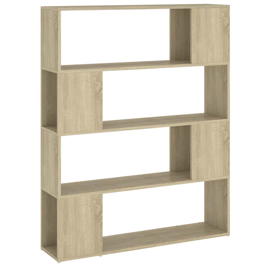 vidaXL Book Cabinet Room Divider Sonoma Oak 100x24x124 cm - Brown