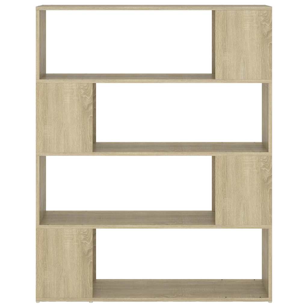 vidaXL Book Cabinet Room Divider Sonoma Oak 100x24x124 cm - Brown