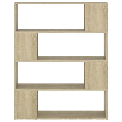 vidaXL Book Cabinet Room Divider Sonoma Oak 100x24x124 cm - Brown