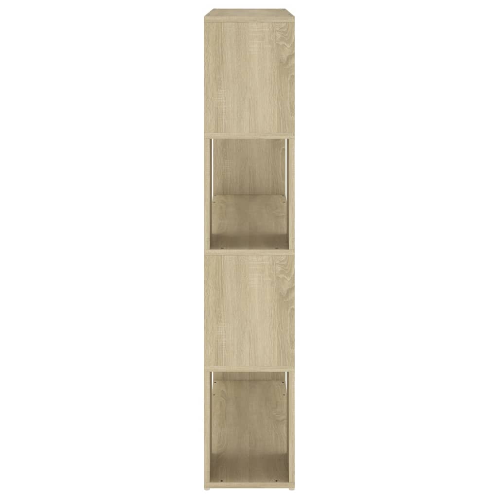 vidaXL Book Cabinet Room Divider Sonoma Oak 100x24x124 cm - Brown
