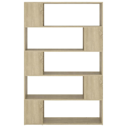 vidaXL Book Cabinet Room Divider Sonoma Oak 100x24x155 cm Engineered Wood - Brown