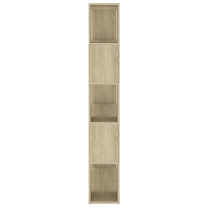 vidaXL Book Cabinet Room Divider Sonoma Oak 100x24x155 cm Engineered Wood - Brown