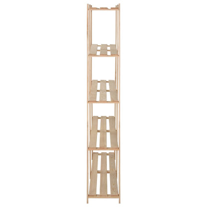 vidaXL 5-Tier Storage Rack 170x28.5x170 cm Solid Pinewood - Brown